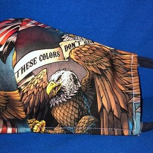 Patriotic Reversible Face Mask Eagles Stars